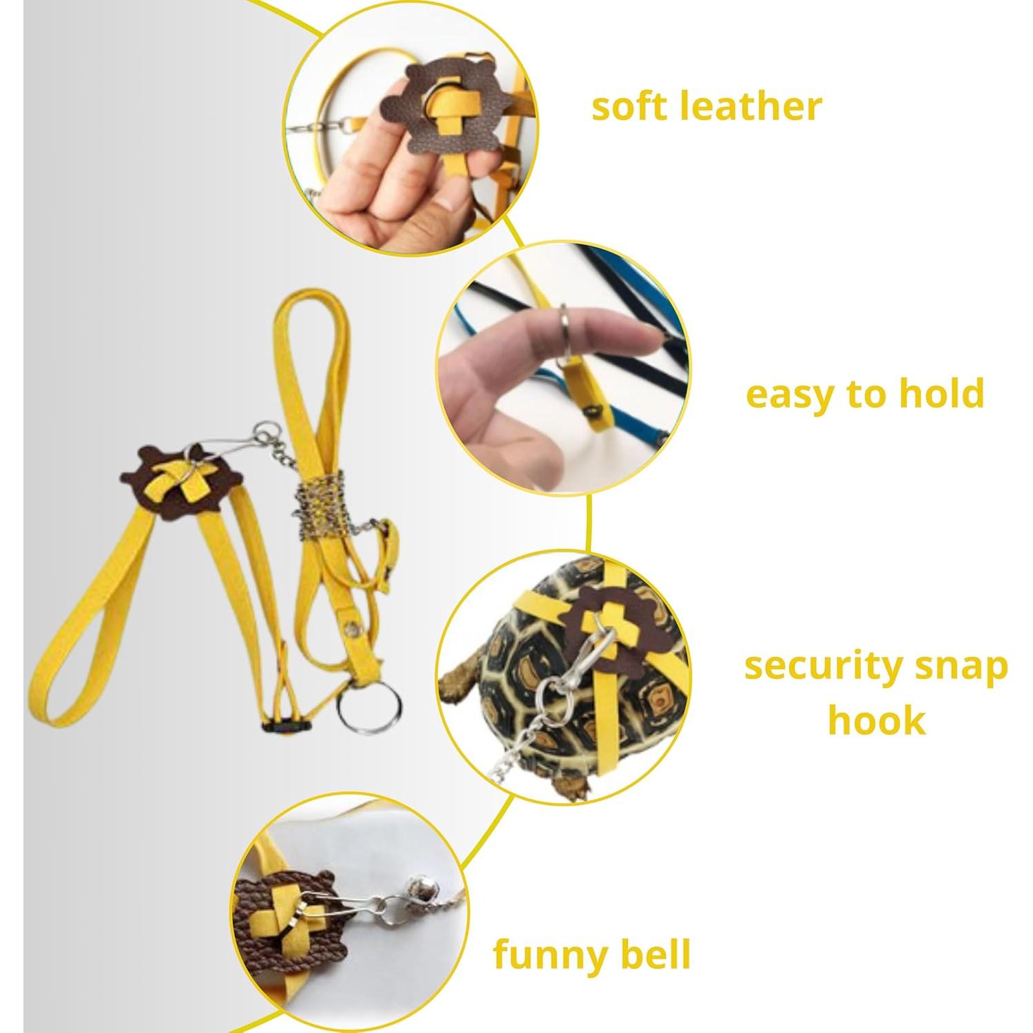 Arnés y Correa Ajustable para Tortuga PurrrfectionPet con Tazón Plegable