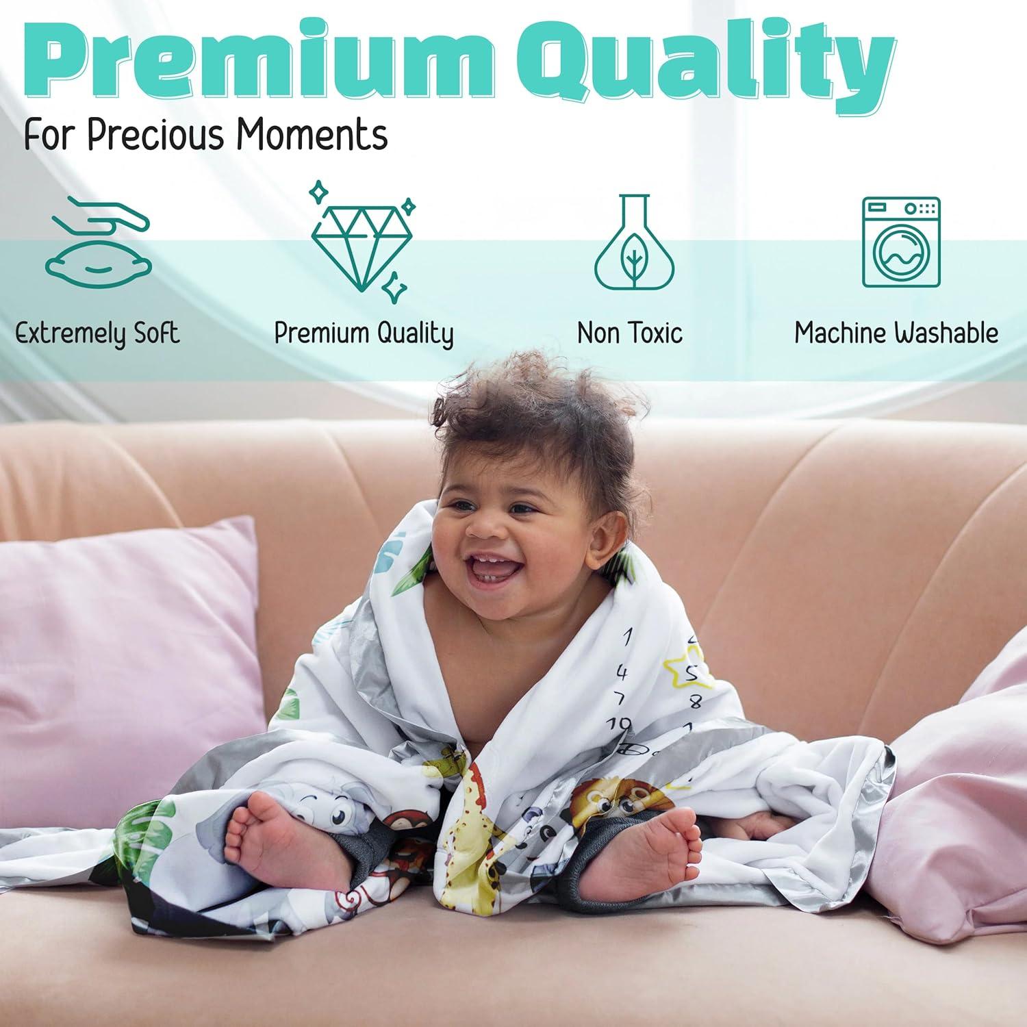 Manta de Hitos Mensuales Nestworthy 152.4x101.6cm Suave