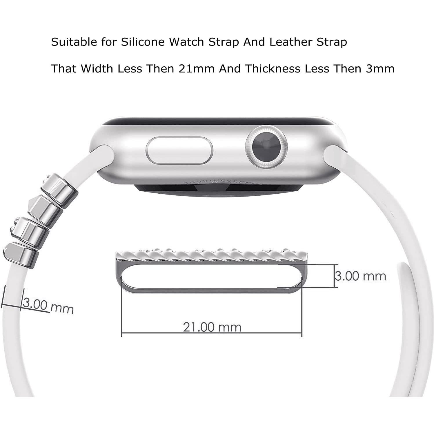 Anillos Decorativos para Correa de Reloj Apple Watch 20mm