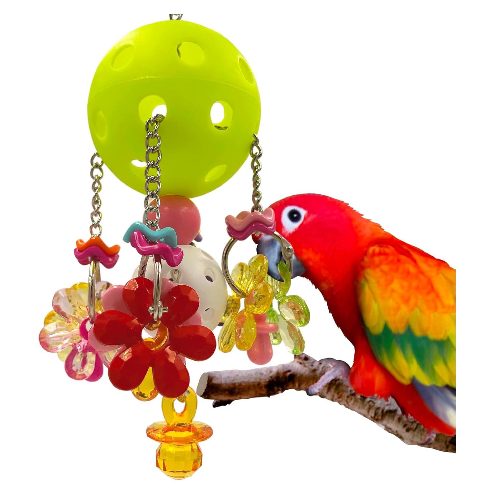 Juguete para Pájaros GILYGI Bola Colorida 19 cm con Chupetes
