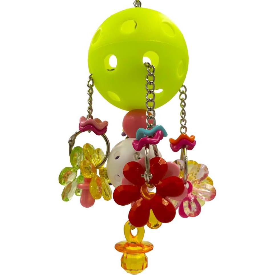 Juguete para Pájaros GILYGI Bola Colorida 19 cm con Chupetes
