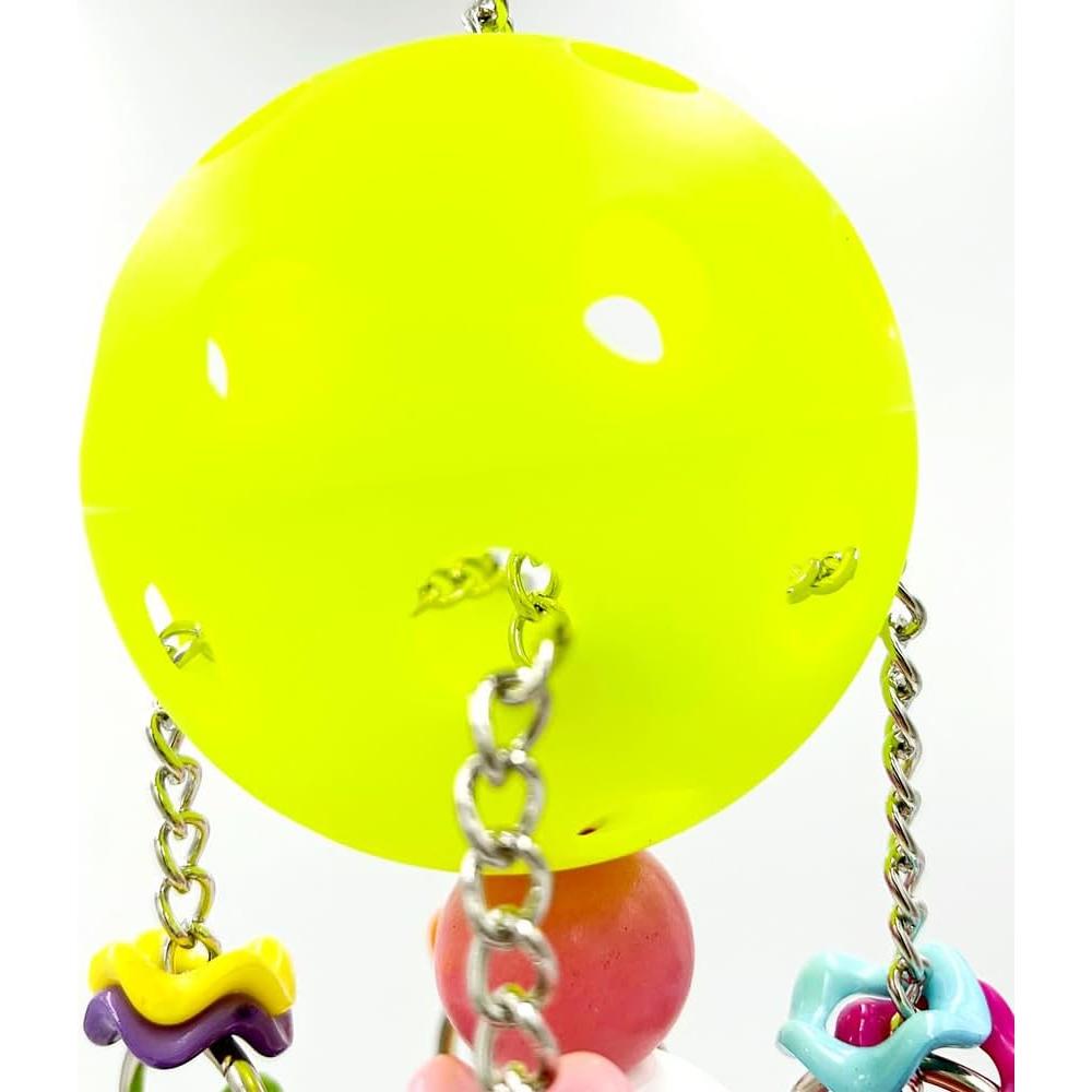 Juguete para Pájaros GILYGI Bola Colorida 19 cm con Chupetes