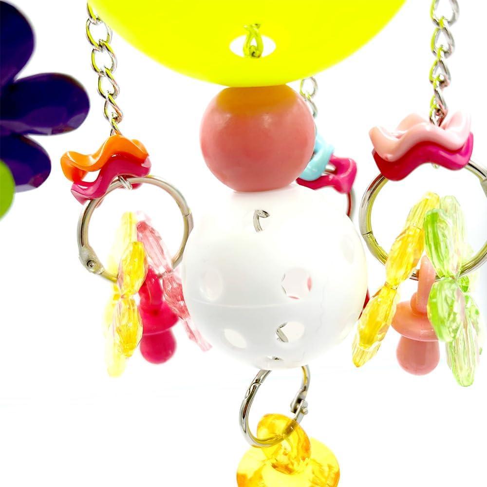 Juguete para Pájaros GILYGI Bola Colorida 19 cm con Chupetes