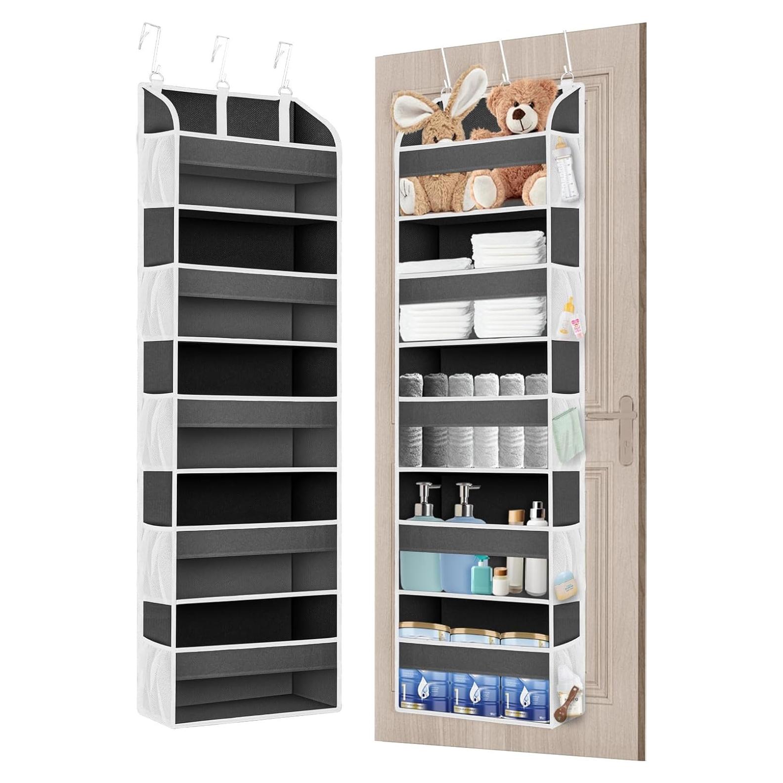 Organizador de Puerta TAHAVICE 5 Bolsillos Grandes Gris Oscuro