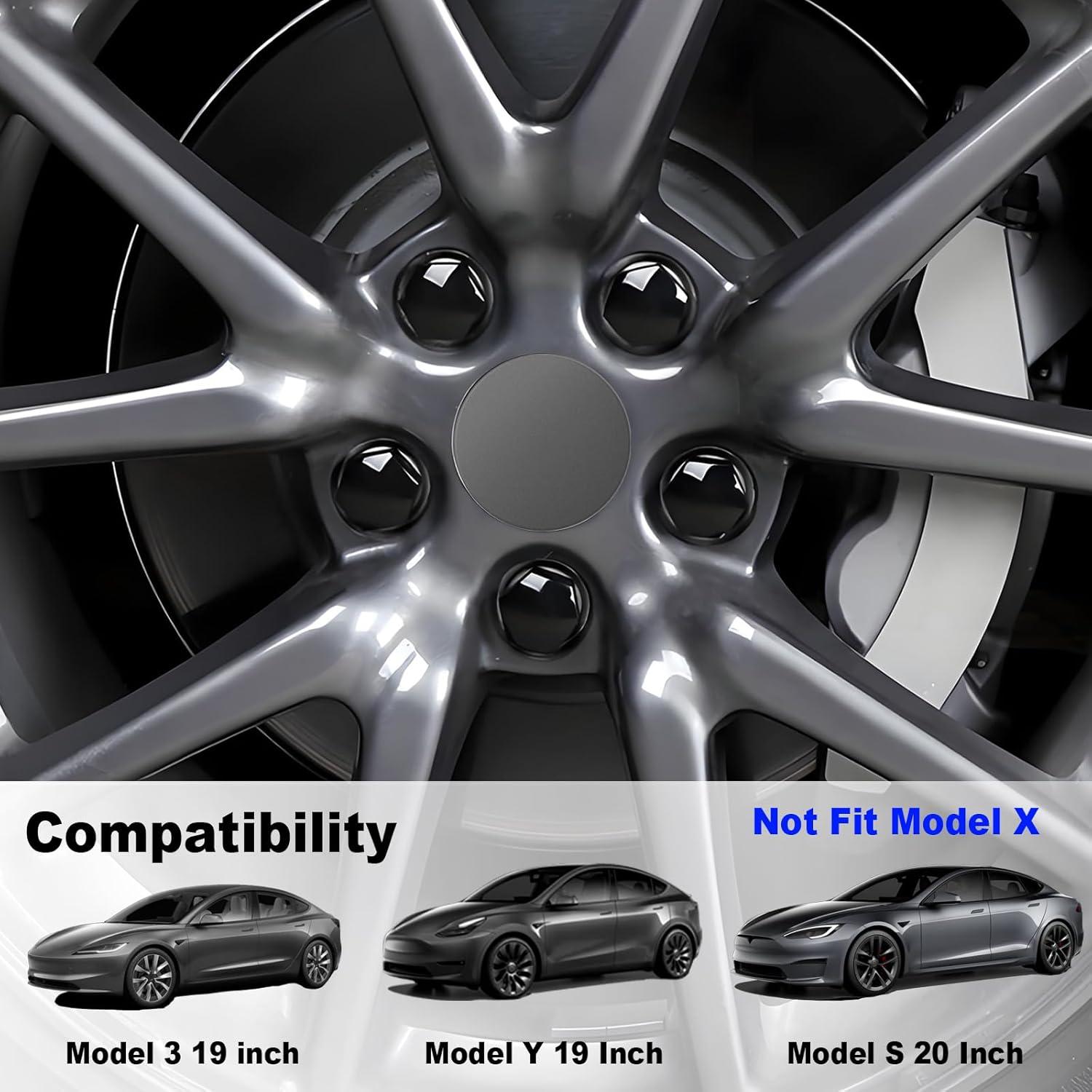 Tapas de Centro de Rueda H3JANG para Tesla Model 3 Y 19" 20"