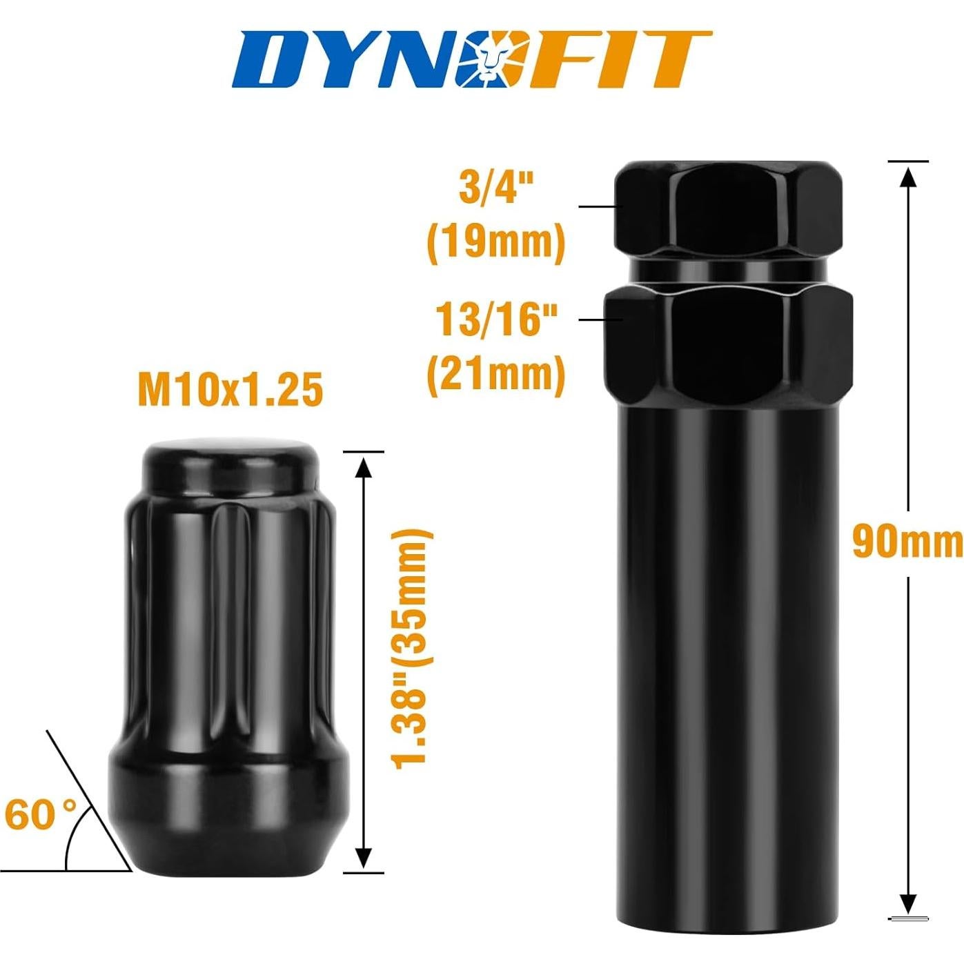 Tuercas de Llantas Dynofit M10x1.25 para ATV y Motores
