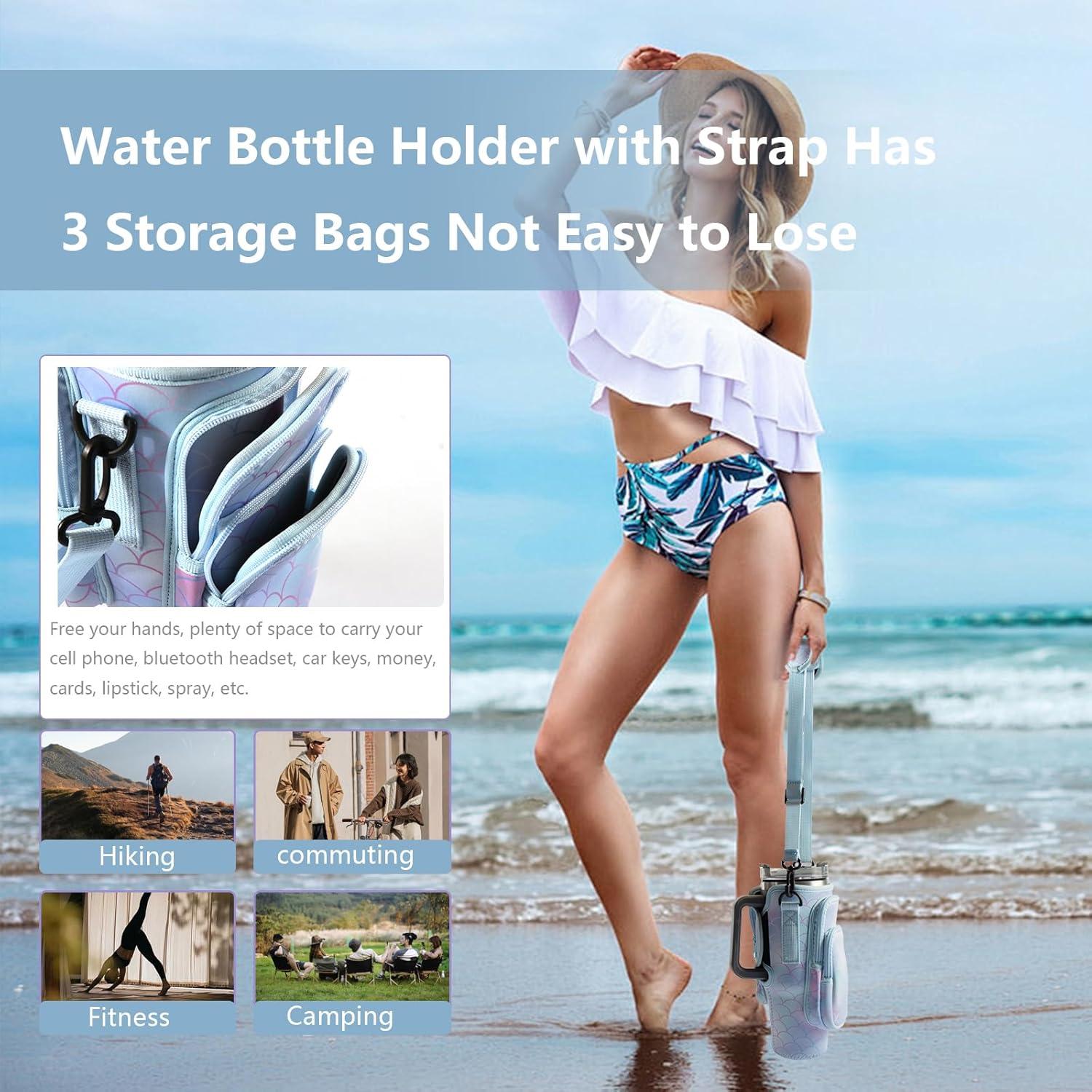 Bolsa Portabotellas WNGERGOU para Taza Stanley 40 oz con 3 Bolsillos