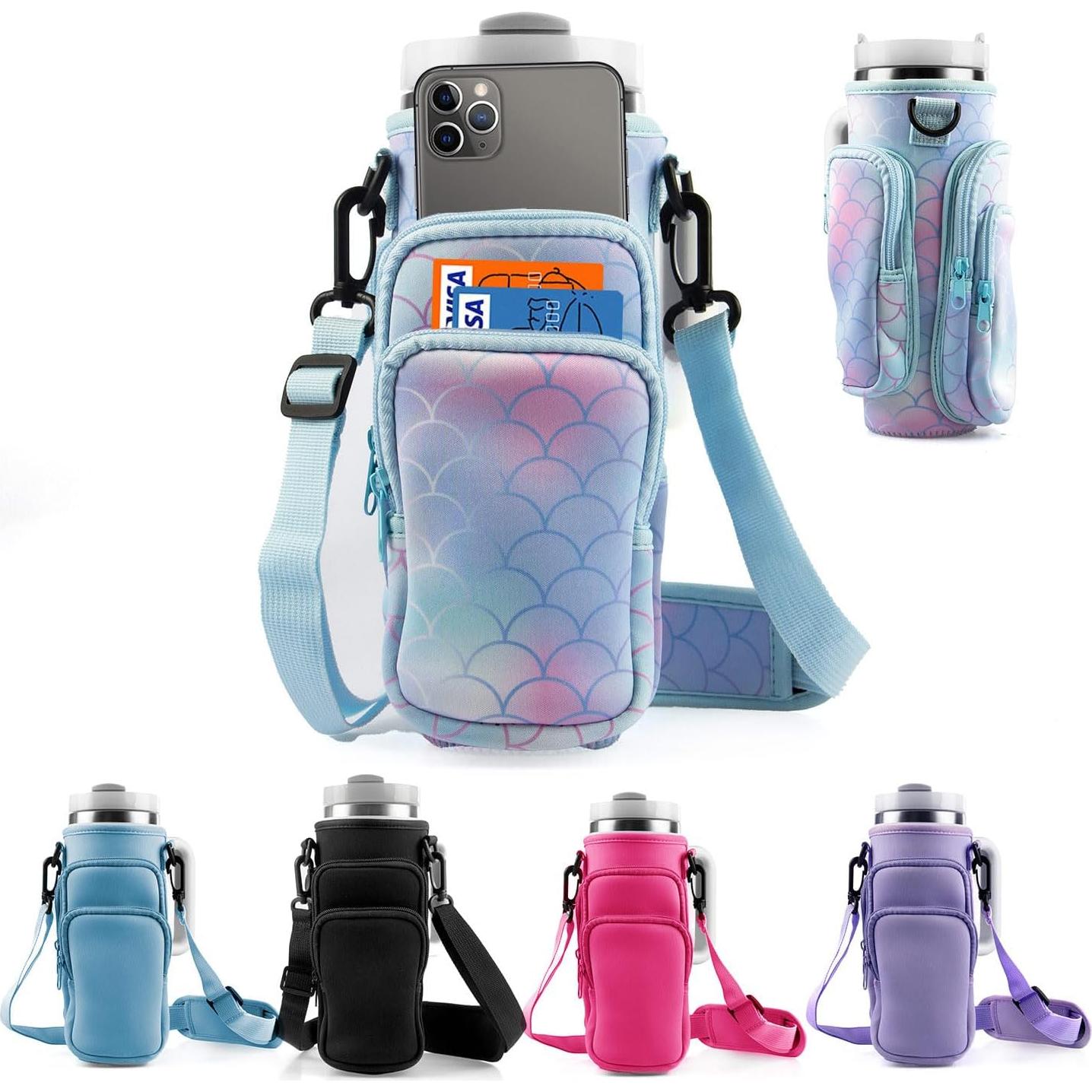 Bolsa Portabotellas WNGERGOU para Taza Stanley 40 oz con 3 Bolsillos