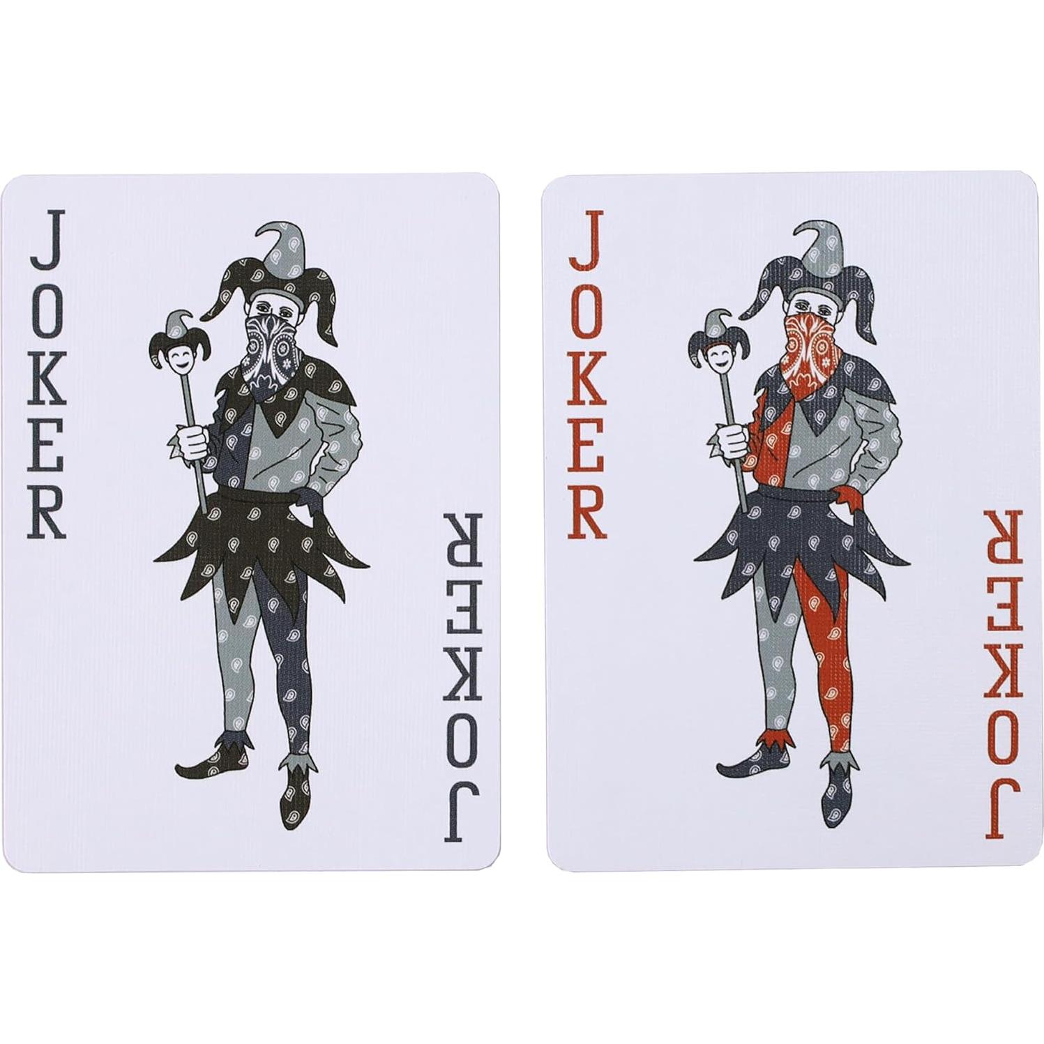 Banda de cartas de juego Bicycle Carmesí Vintage 52 cartas