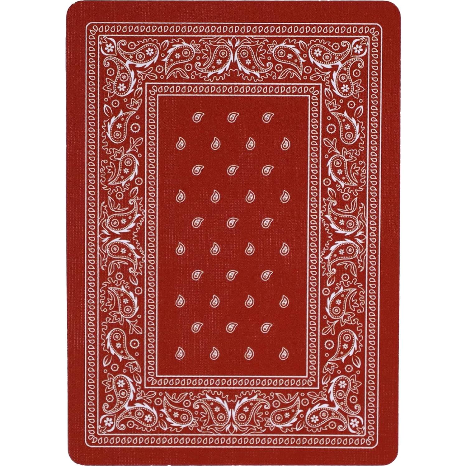 Banda de cartas de juego Bicycle Carmesí Vintage 52 cartas