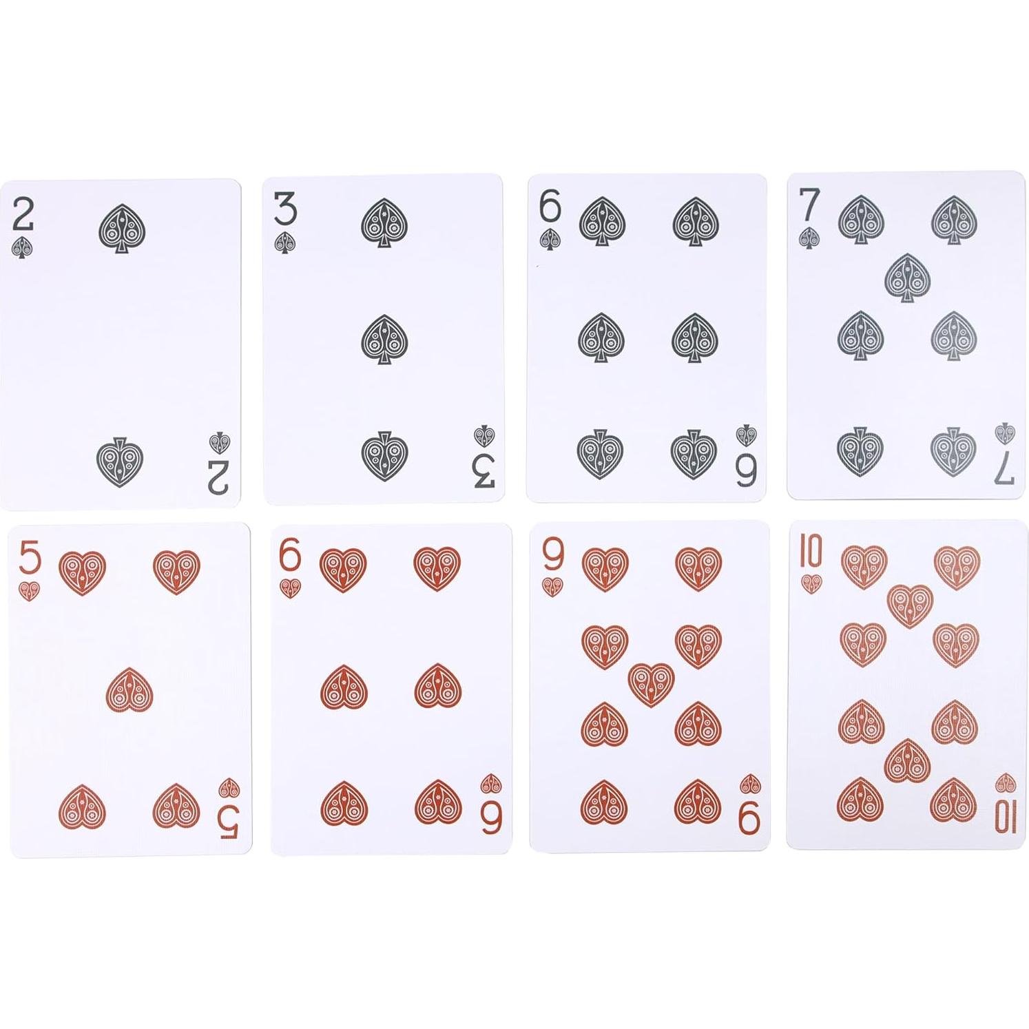 Banda de cartas de juego Bicycle Carmesí Vintage 52 cartas