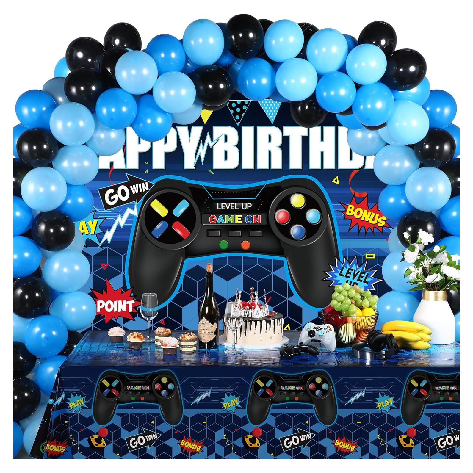 Juego de Decoraciones para Fiesta de Cumpleaños Videojuegos Tatuo