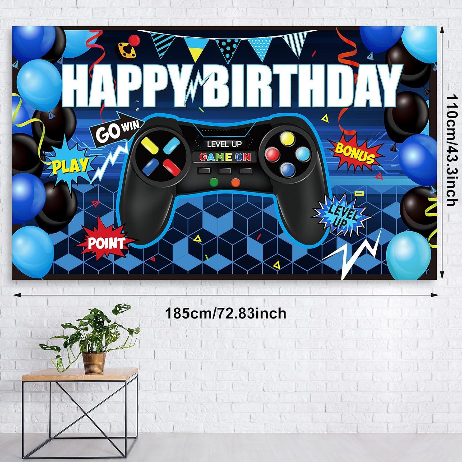 Juego de Decoraciones para Fiesta de Cumpleaños Videojuegos Tatuo