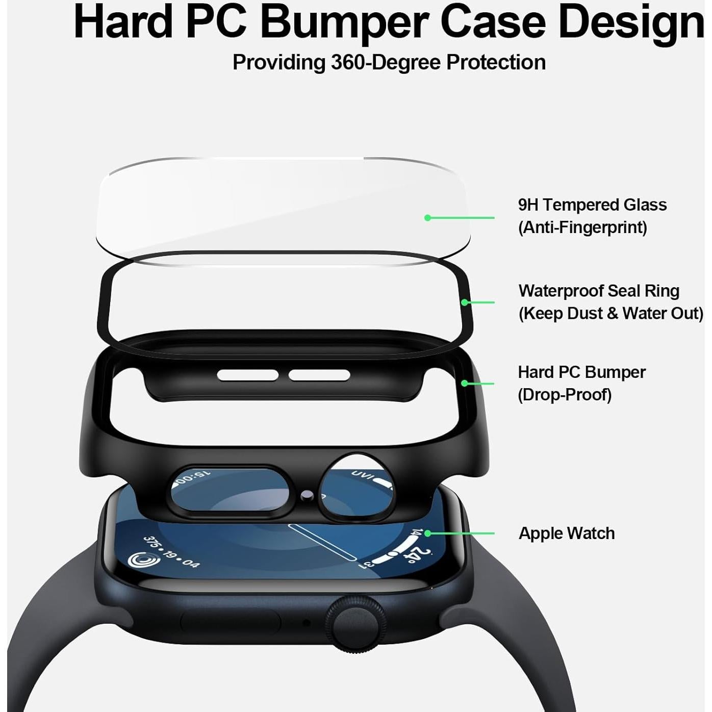 Protector de Pantalla Vidrio Templado Nxtudy para Apple Watch 40mm