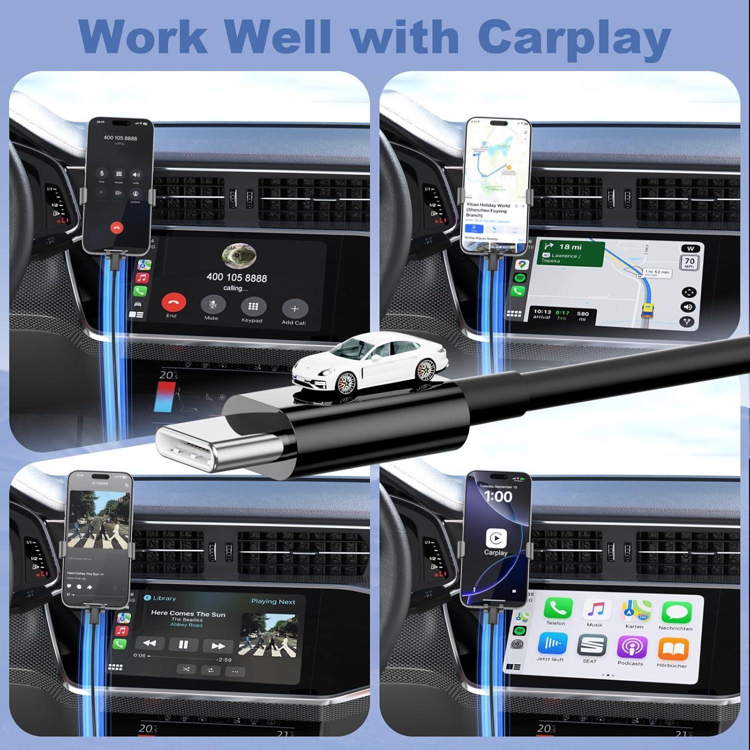 Cable USB A a USB C 3FT Uiiavs para iPhone 15/16, Carga Rápida