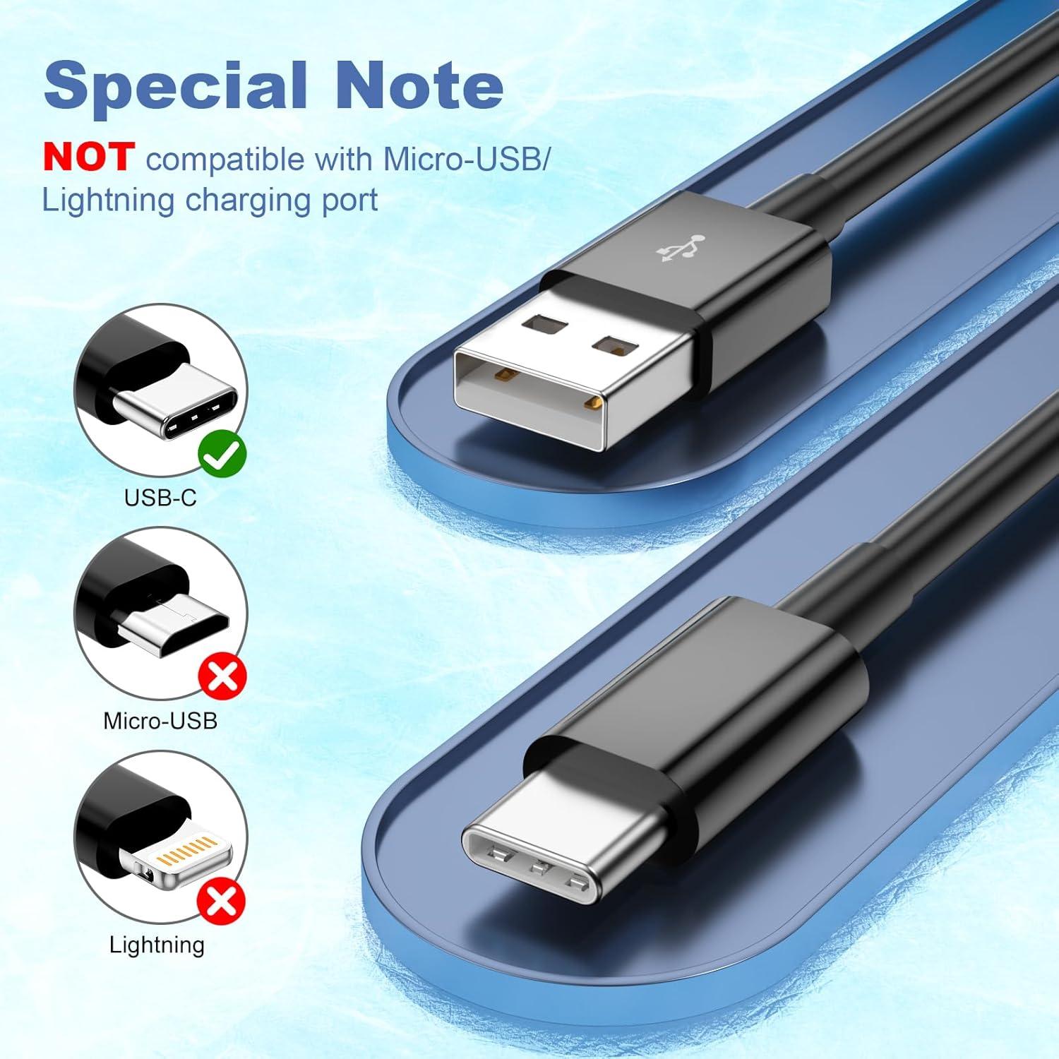 Cable USB A a USB C 3FT Uiiavs para iPhone 15/16, Carga Rápida