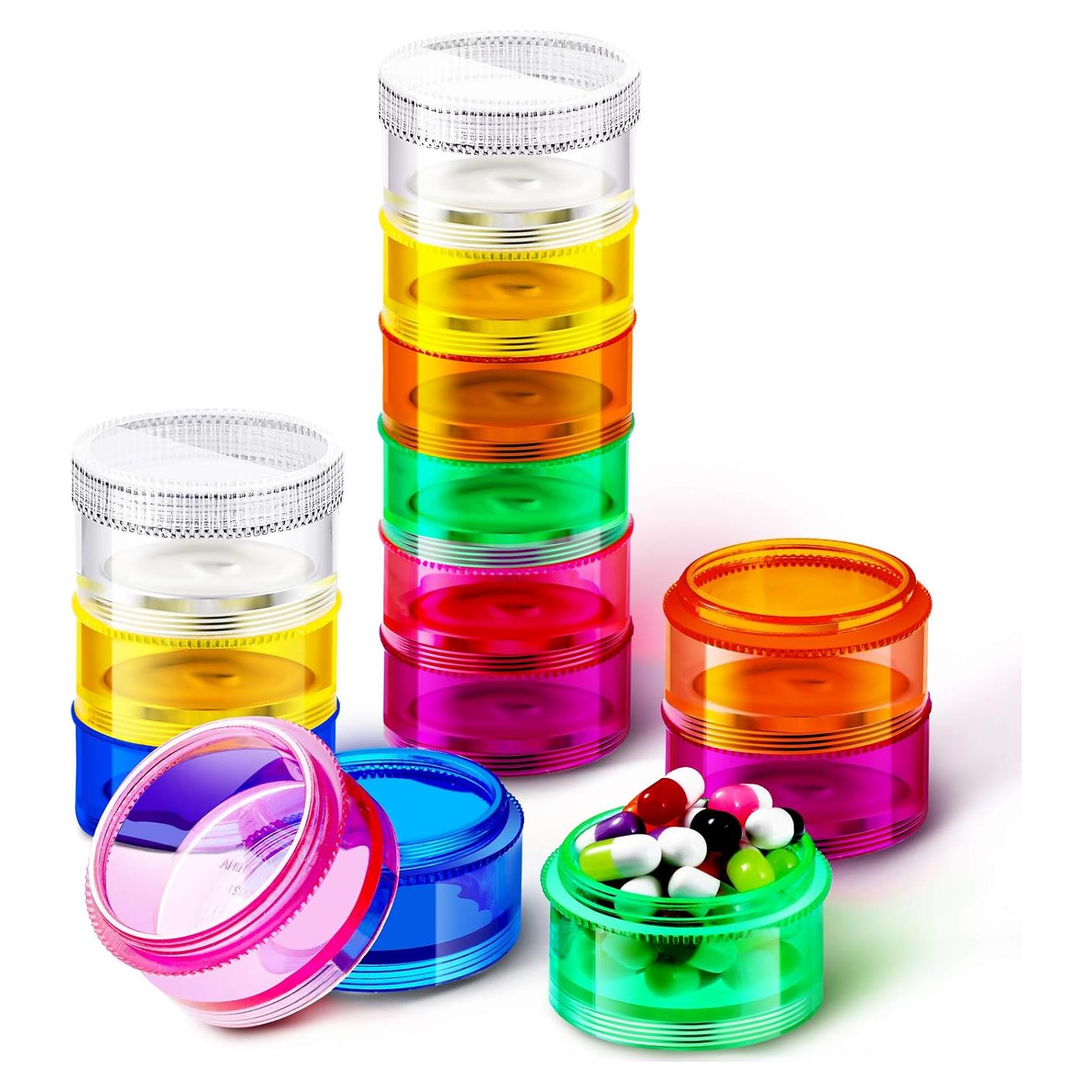 Organizador de Pastillas Apilable Sieral 7 Días 14 Compartimentos