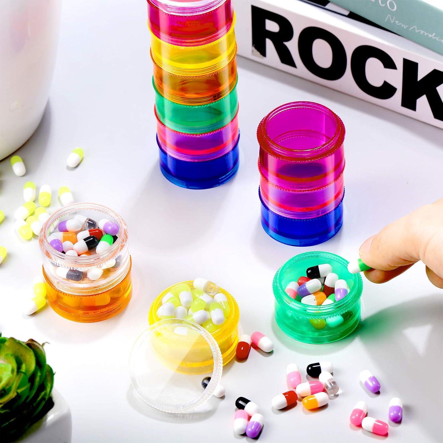 Organizador de Pastillas Apilable Sieral 7 Días 14 Compartimentos