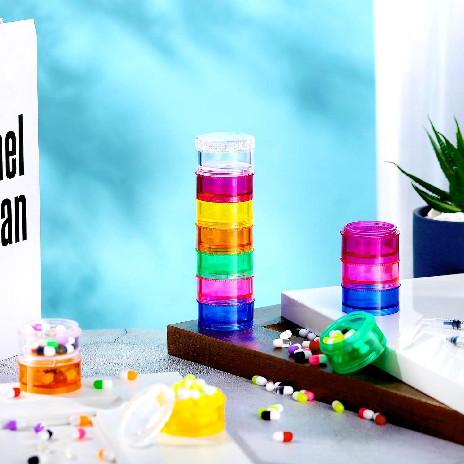 Organizador de Pastillas Apilable Sieral 7 Días 14 Compartimentos