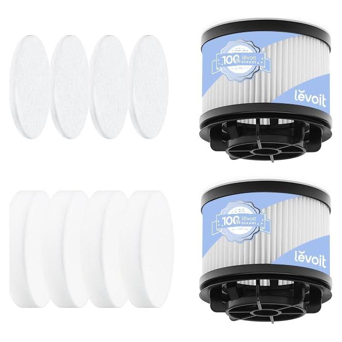 Filtros de Repuesto Levoit LVAC-200, 4 Pre-Motor y 2 Post-Motor