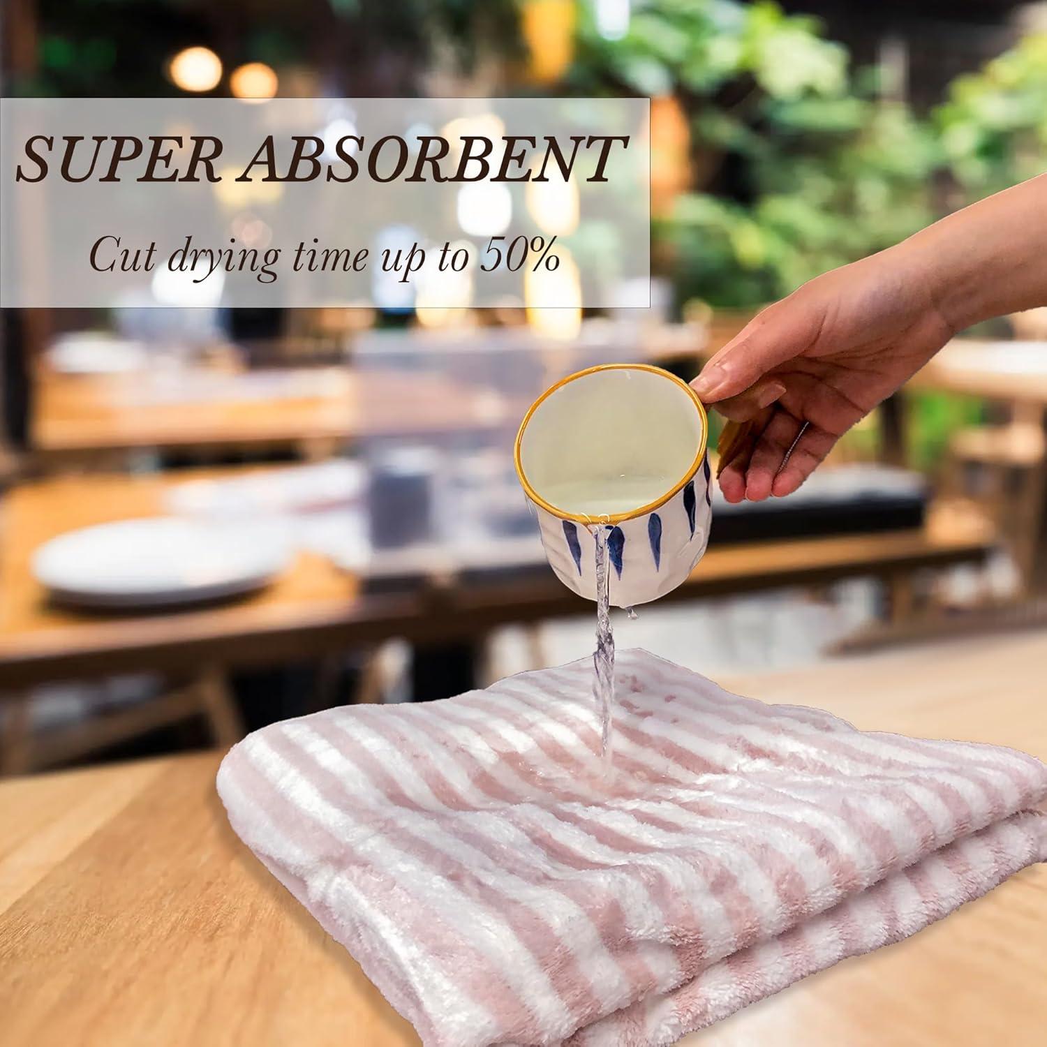 Toallas de Microfibra Bsofter para Cabello - 2 Paquetes Extra Grandes