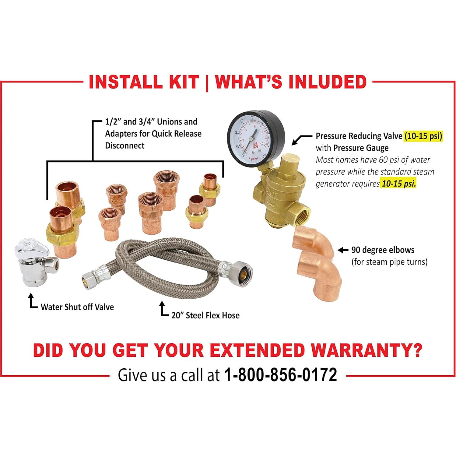 Generador de Baño de Vapor 4.5kW SW CORP con Control Táctil