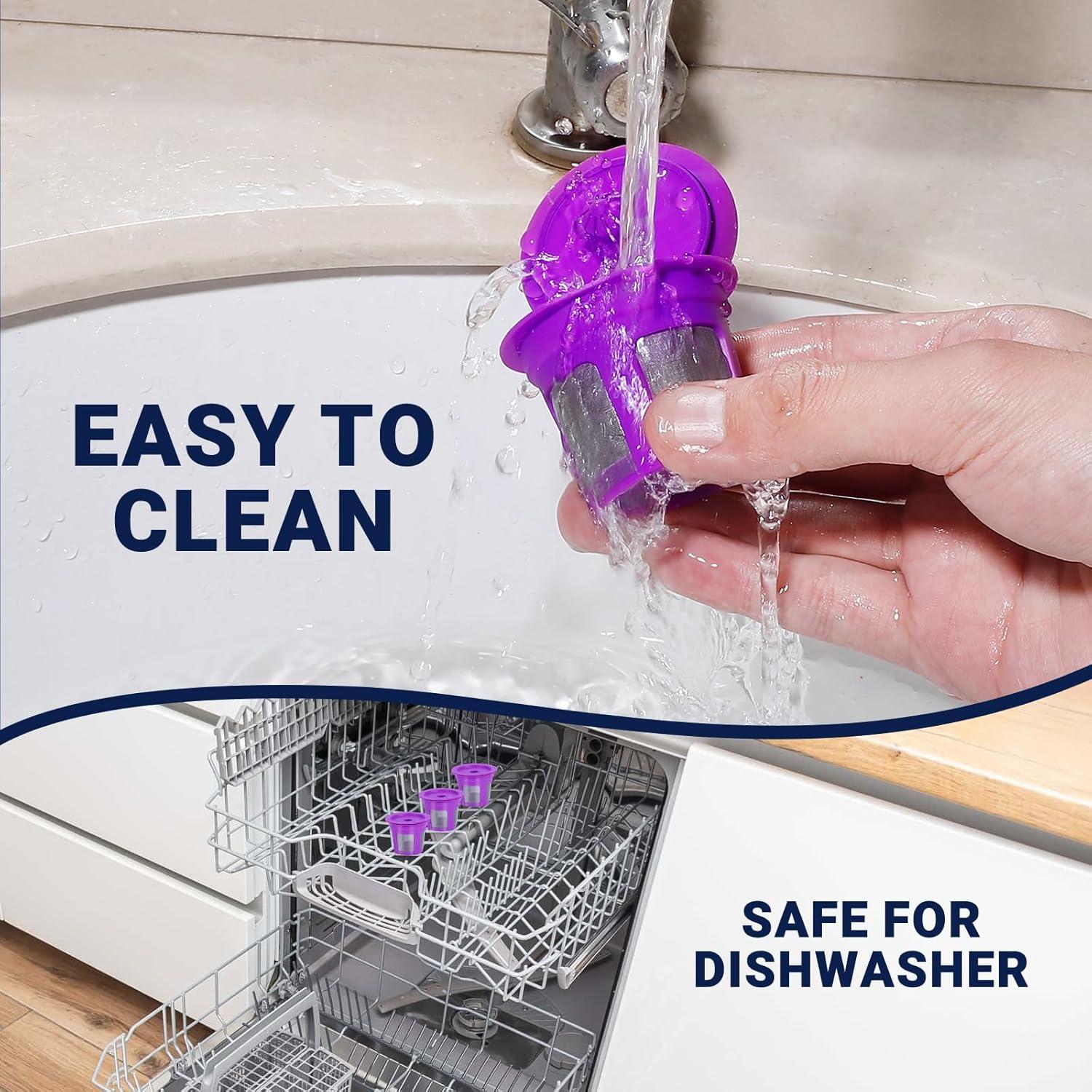 Filtros de café reutilizables Sanyedou para Keurig 1.0 y 2.0 - 4 unidades