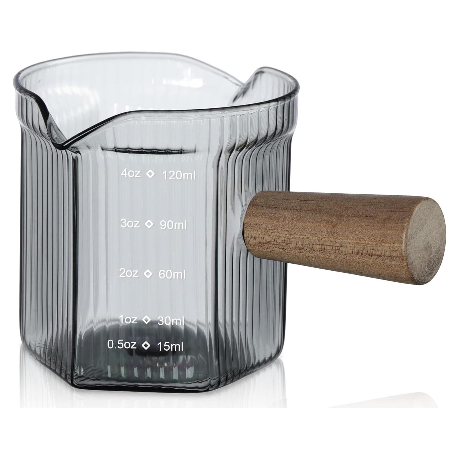 Jarra Medidora de Vidrio Borosilicato 120 ml Joeyan Doble Pitorro