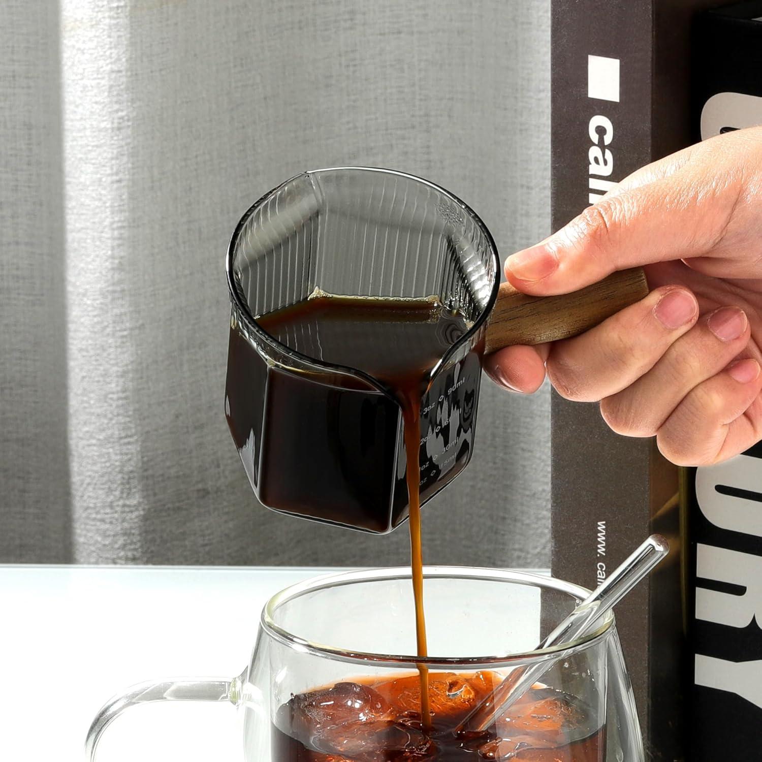 Jarra Medidora de Vidrio Borosilicato 120 ml Joeyan Doble Pitorro