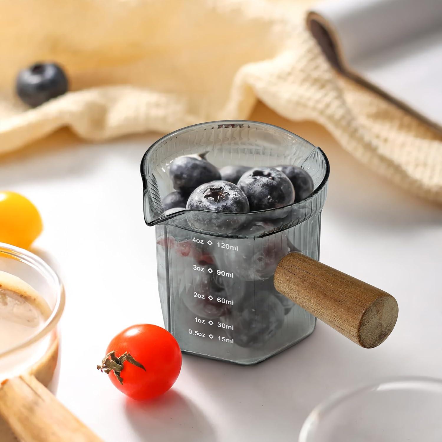 Jarra Medidora de Vidrio Borosilicato 120 ml Joeyan Doble Pitorro