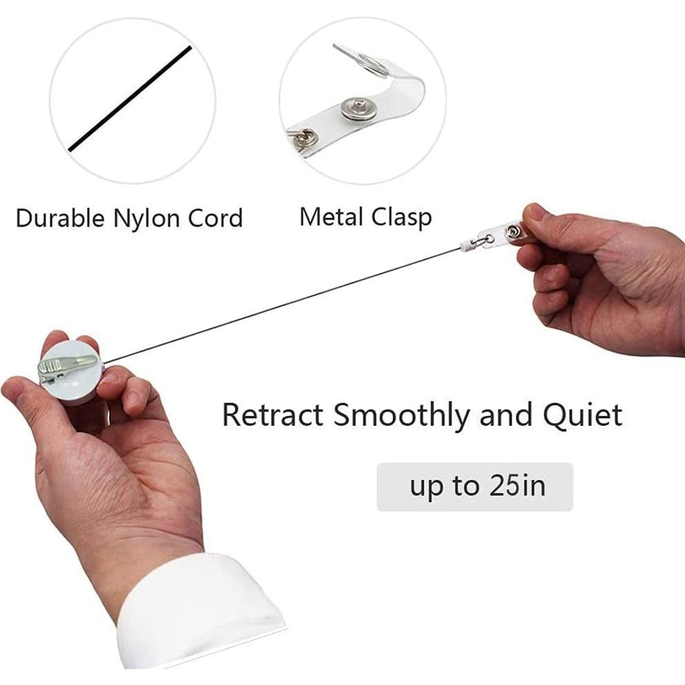 Carrete de Identificación Retráctil BOTRINUO 3Pack Tortuga Linda