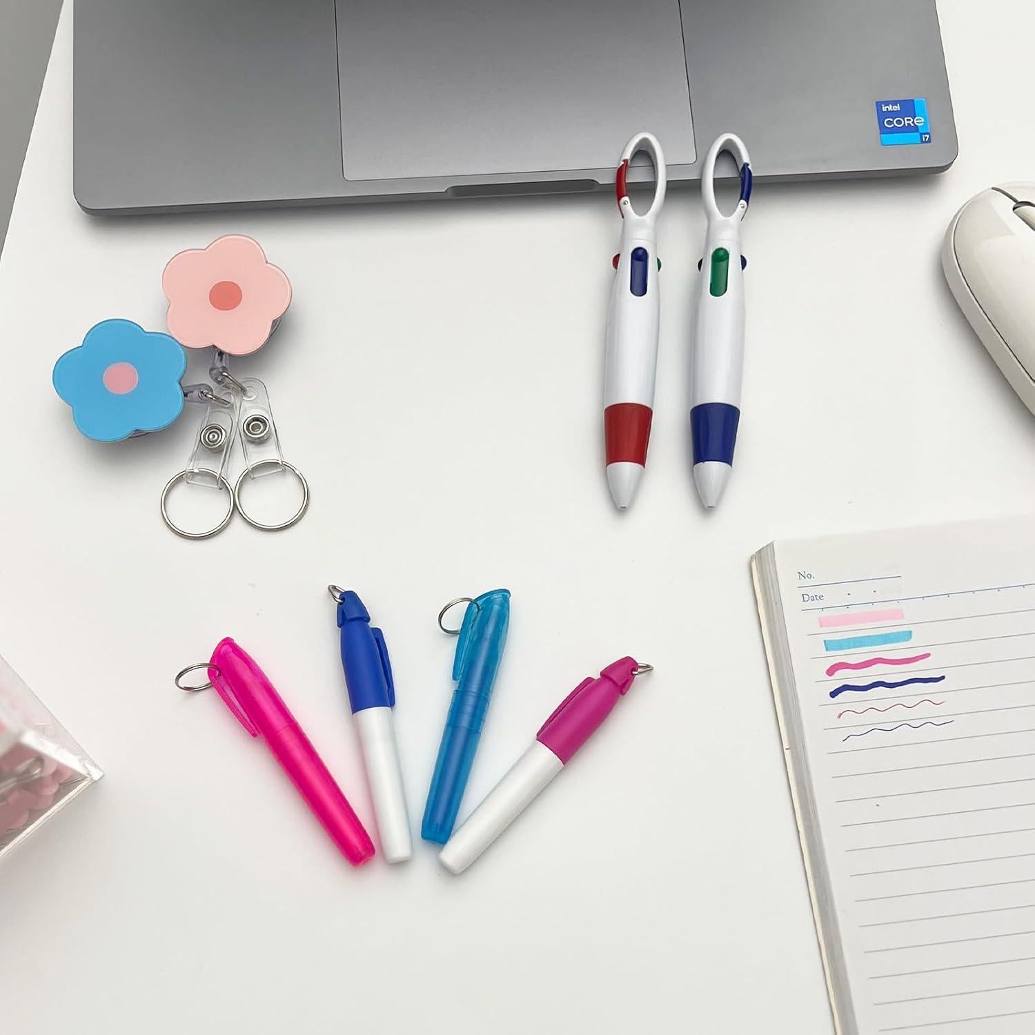 Juego de Accesorios para Enfermera Uaimvie - 2 Bolígrafos, Clips y Marcadores