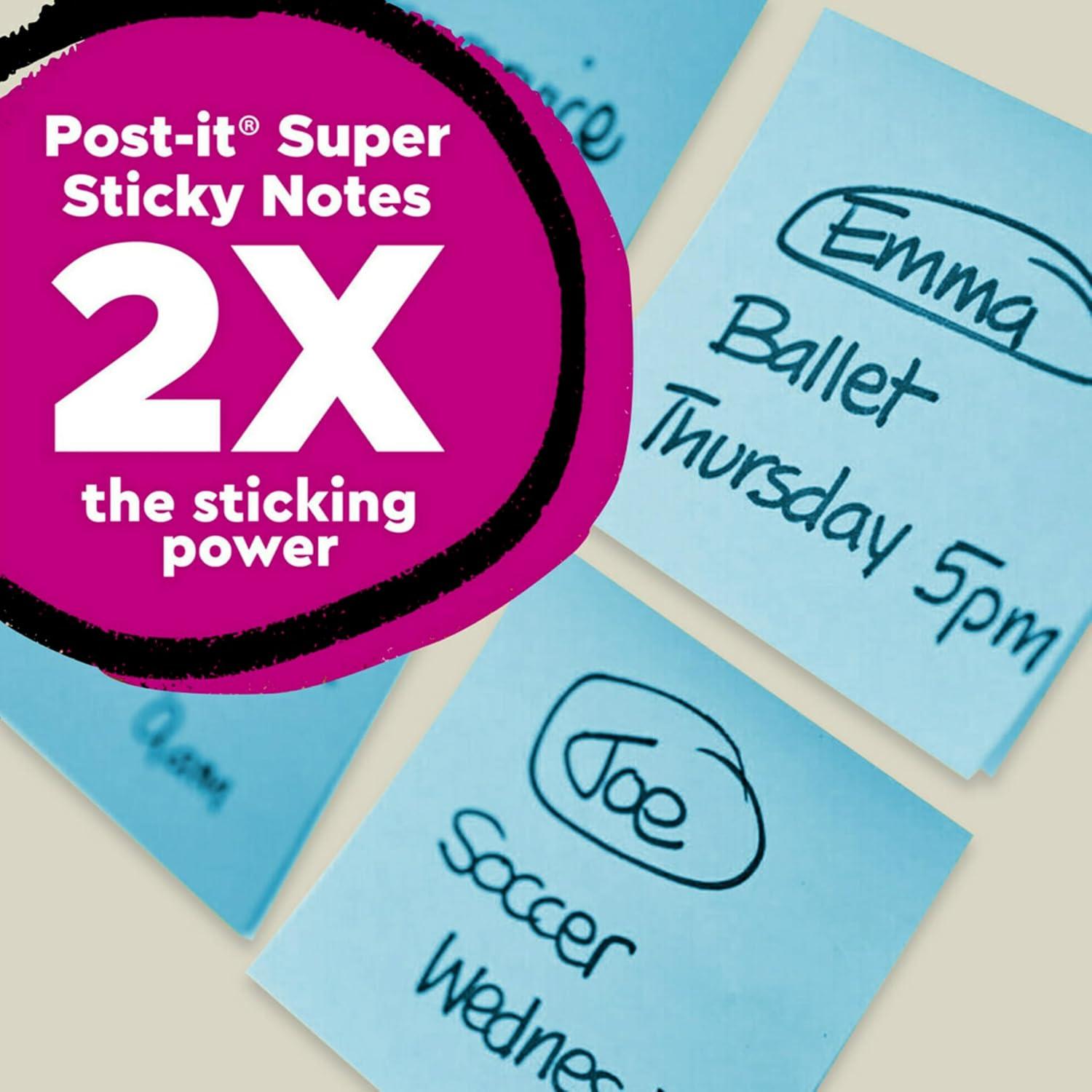Notas Adhesivas Super Sticky Post-it Oasis 3x3" 100% Recicladas