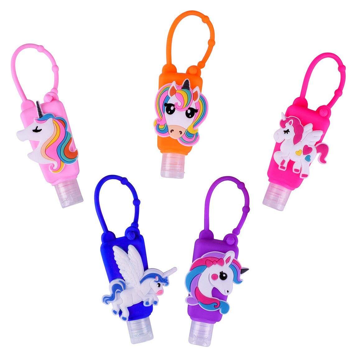 5 Botellas Vacías de Viaje 30ml VHOPMORE con Soporte Silicona