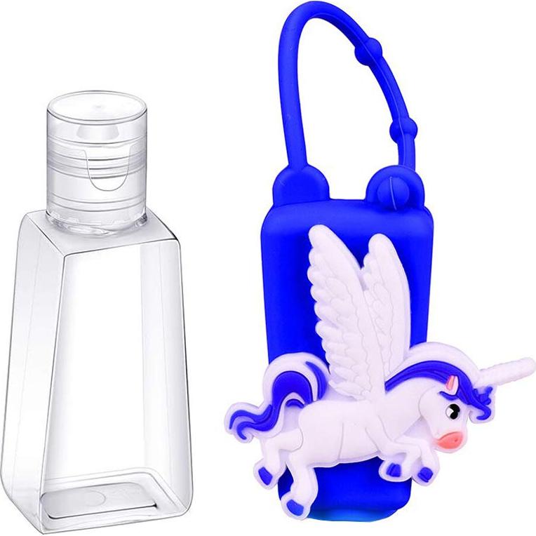 5 Botellas Vacías de Viaje 30ml VHOPMORE con Soporte Silicona