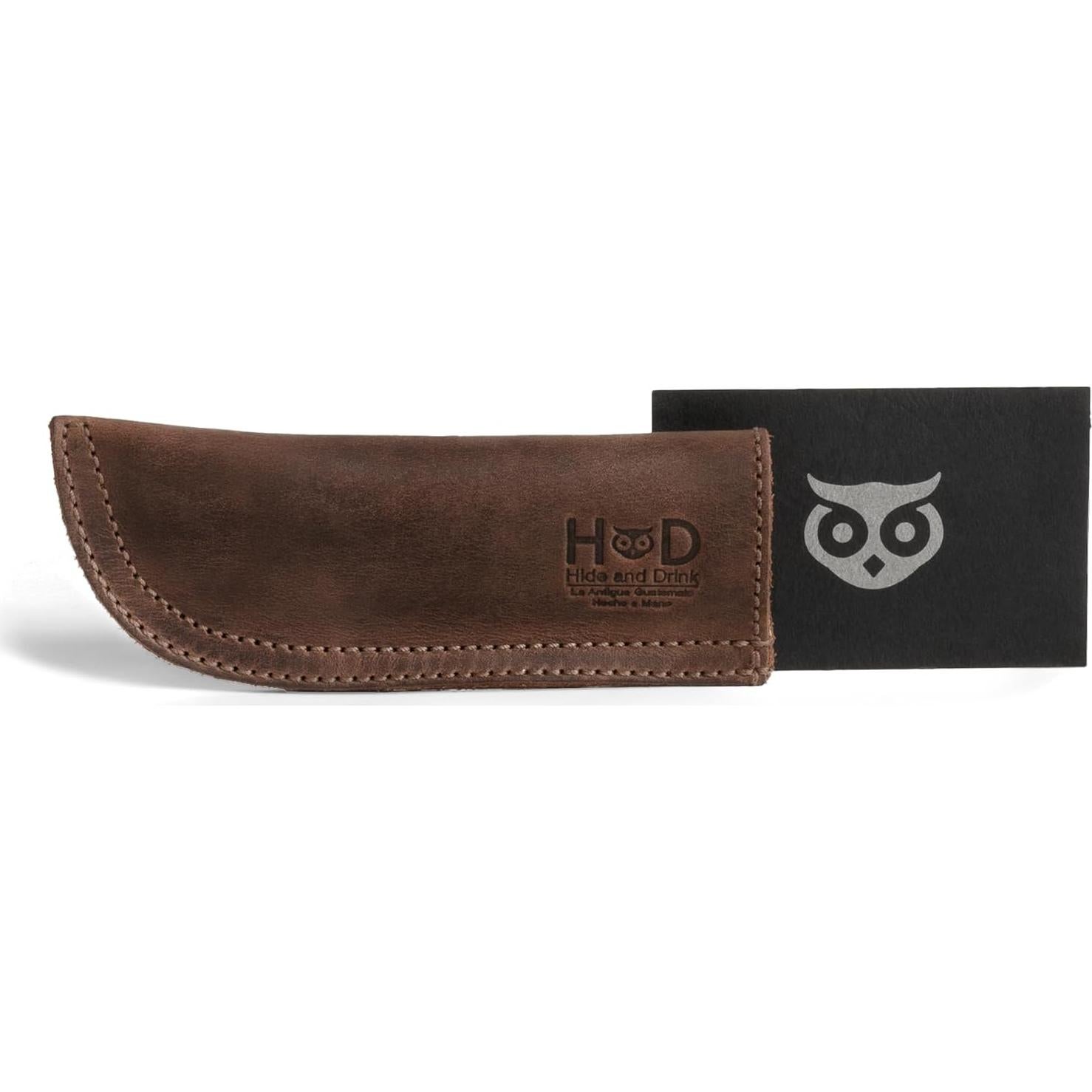 Protector de Mango de Cuero Hide & Drink Marrón Bourbon 13.97 cm