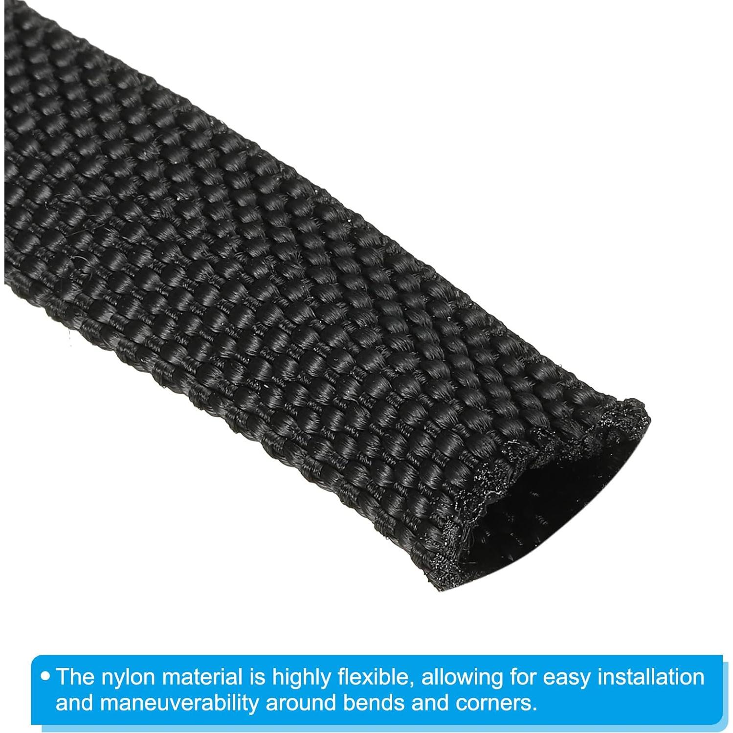 Manga Protectora de Nylon PATIKIL 17mm x 1m para Mangueras