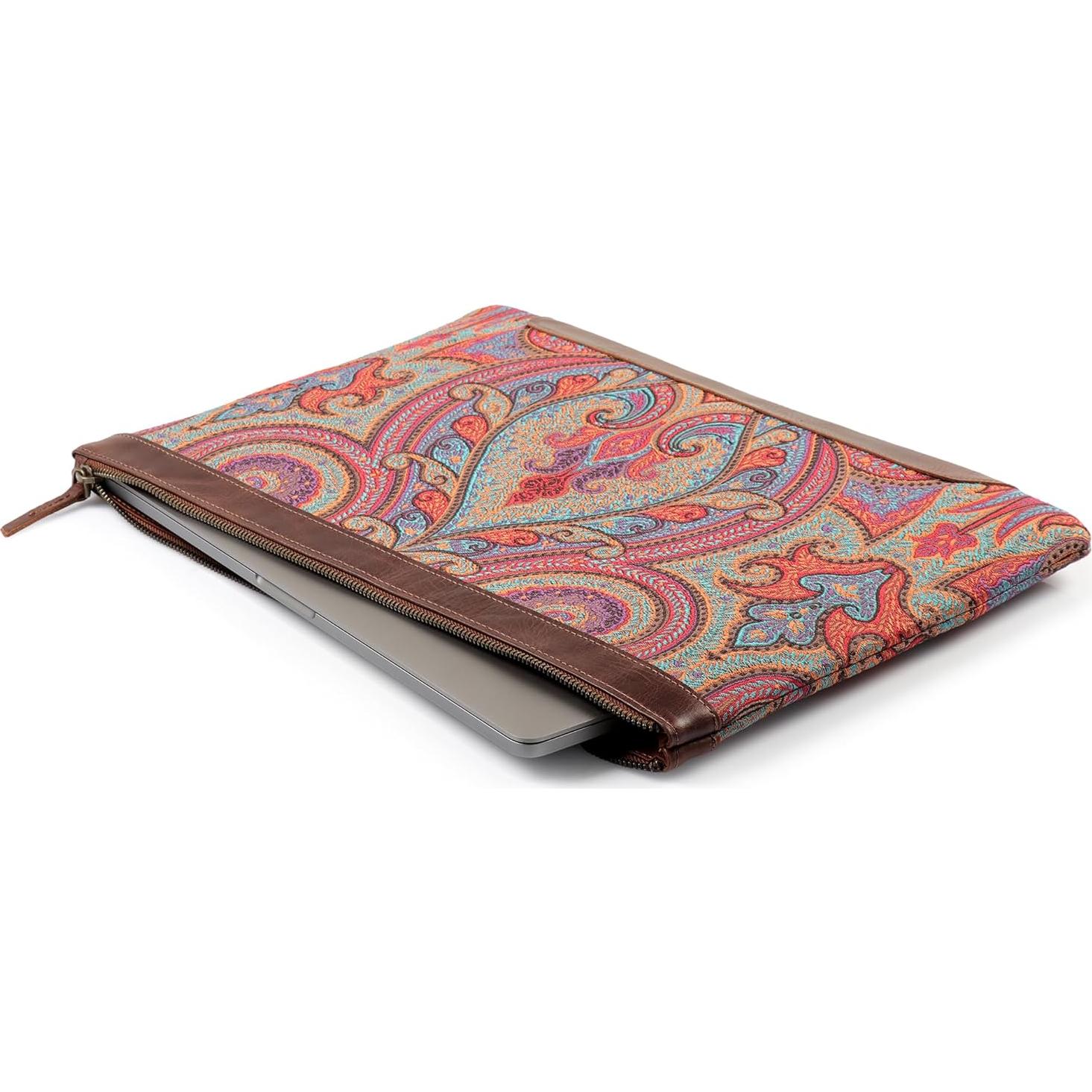 Funda para Laptop de Cuero Genuino Londo 33-41 cm Marrón