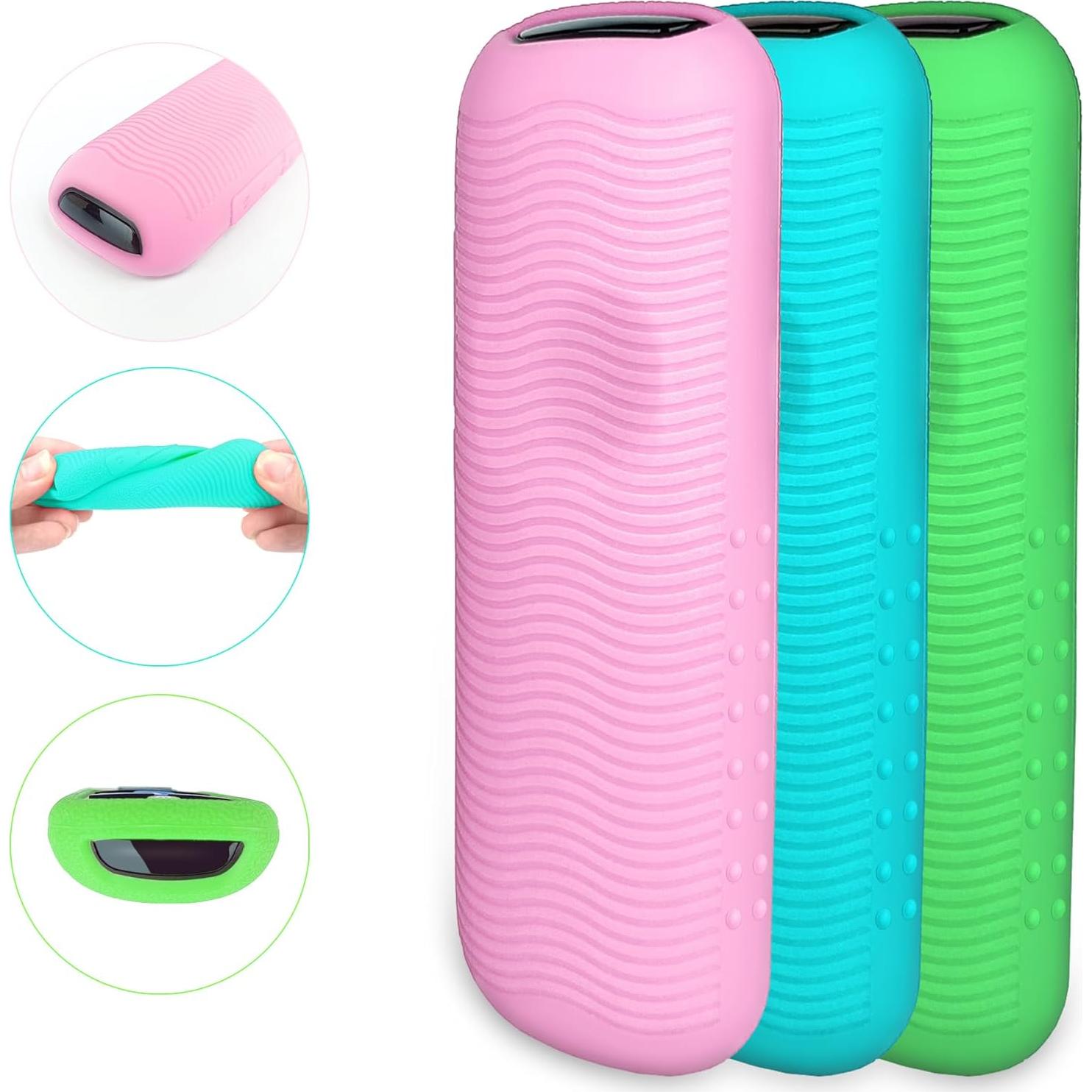 Funda Protectora para Control Remoto Roku - 3 Pack, Brilla en la Oscuridad, Antideslizante, Lavable