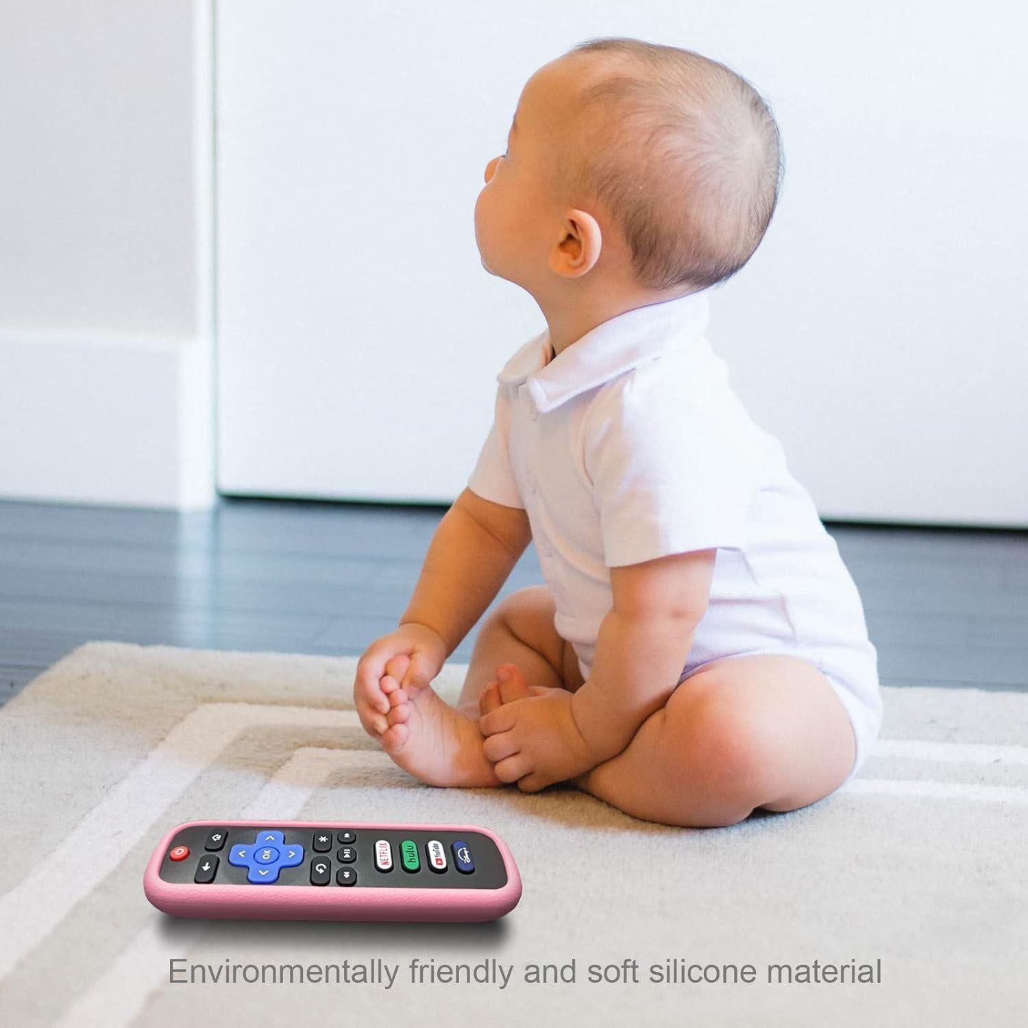 Funda Protectora para Control Remoto Roku - 3 Pack, Brilla en la Oscuridad, Antideslizante, Lavable