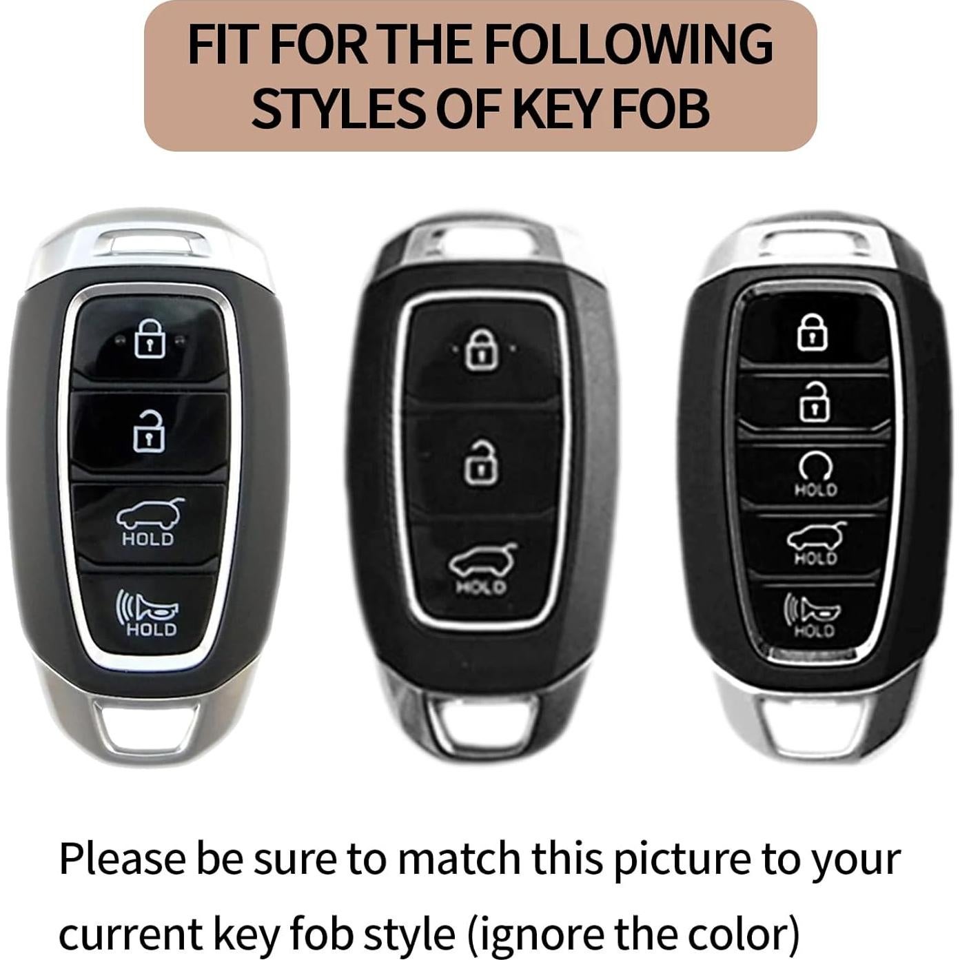 Funda de Llave TANGSEN TPU para Hyundai 4/5 Botones Transparente