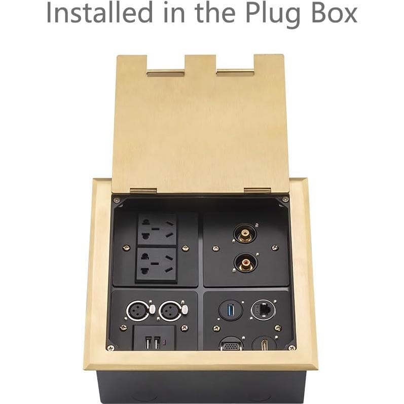 Adaptador de Montaje en Panel RJ45 Hembrado 8P8C CAT6A - YiKaiEn