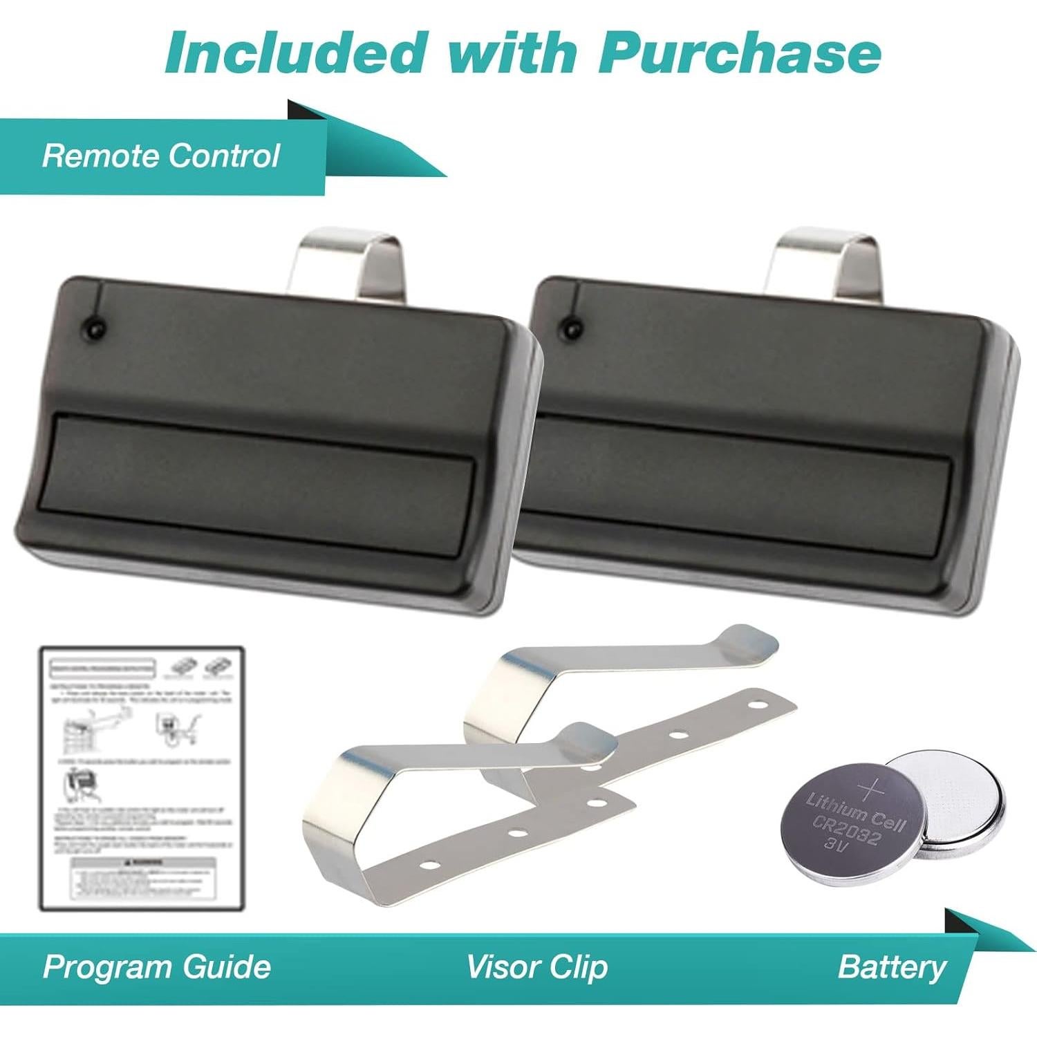 Controles Remotos Liftmaster 371LM - 2 Unidades con Clip