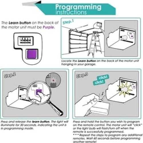 Controles Remotos Liftmaster 371LM - 2 Unidades con Clip
