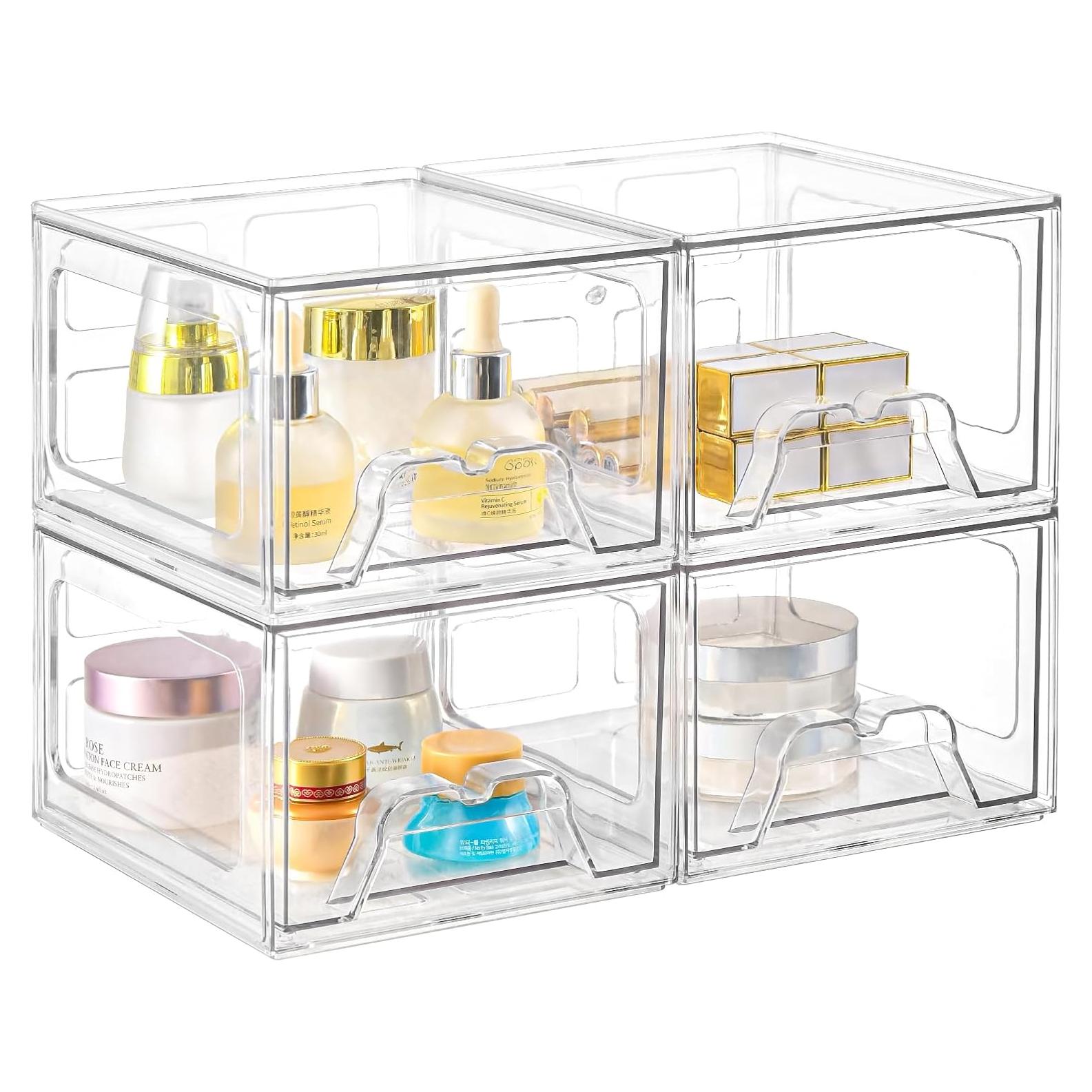 Organizadores de Maquillaje Apilables Stebopum - 4 Cajones Acrílico