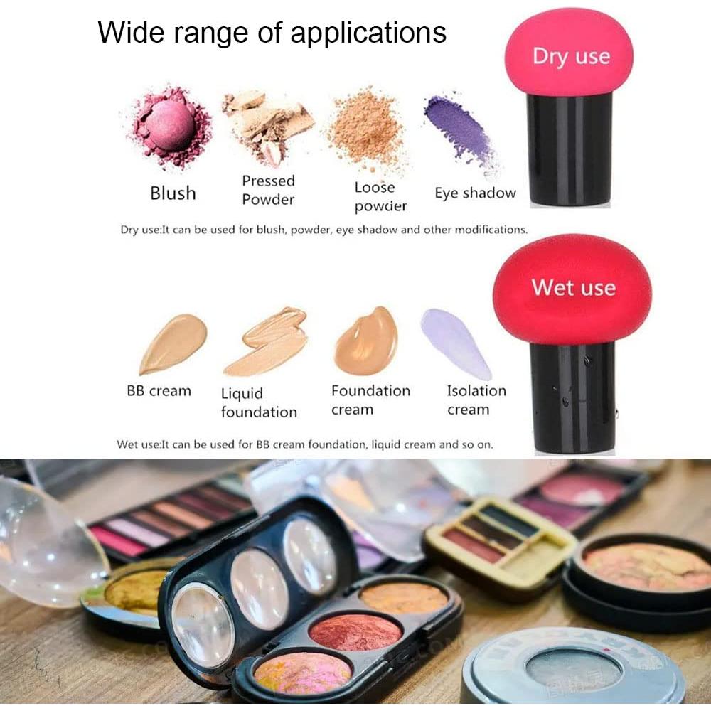 Esponjas de Maquillaje con Mango Qiuxing - 2 Pcs Hongo A