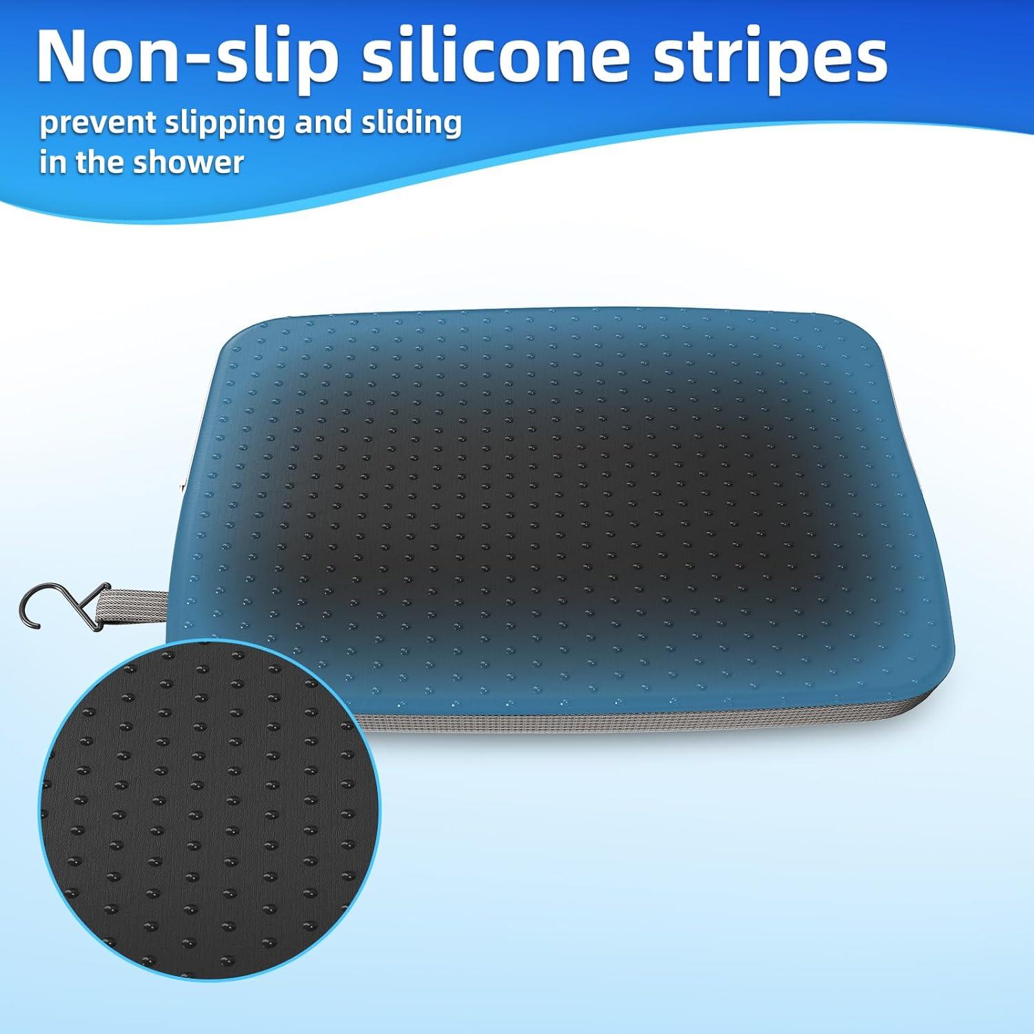 Cojín para Asiento de Ducha Fasjloctavty 40x30 cm Antideslizante