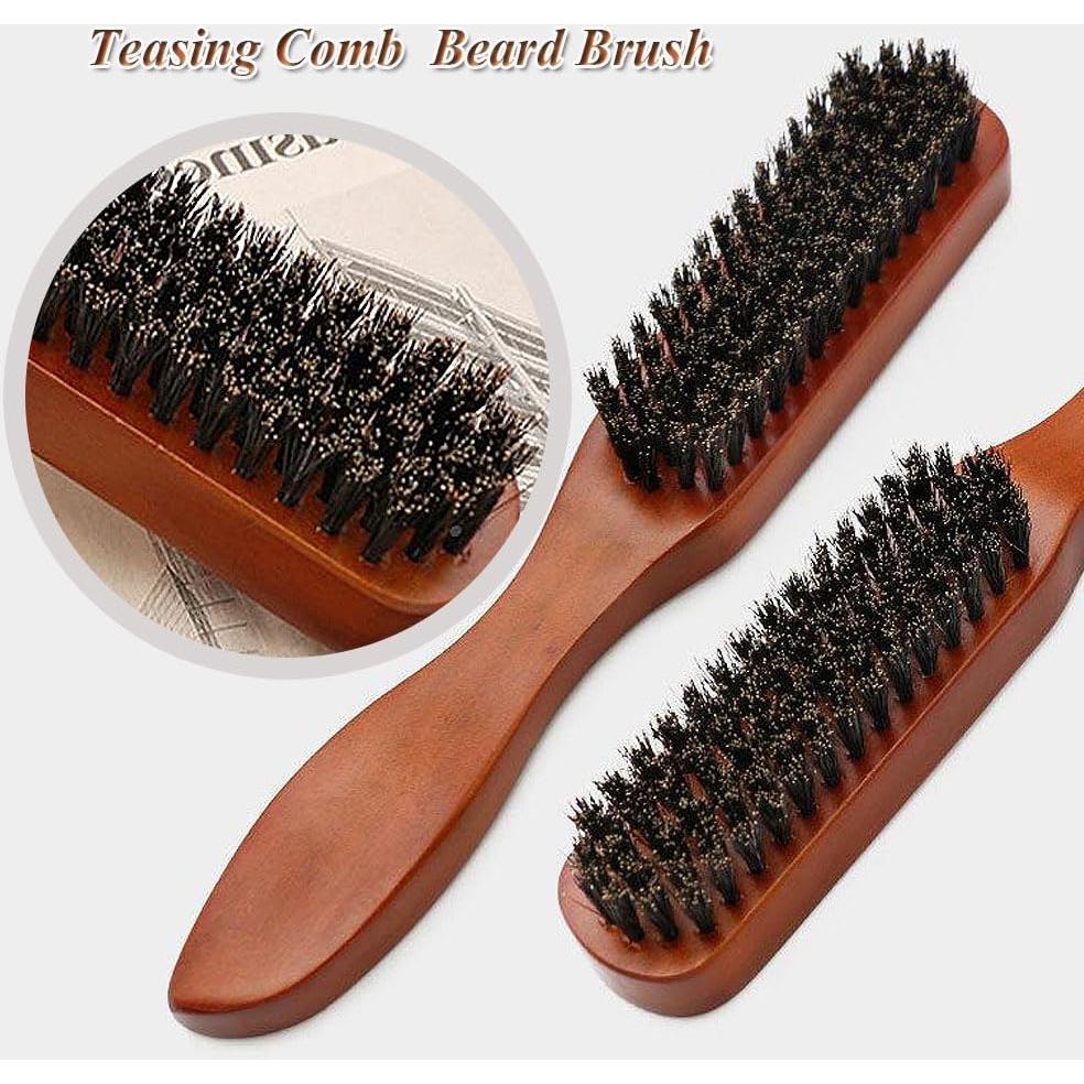 Juego de Cepillos de Cerdas de Jabalí TRUSTORIC 2 Piezas