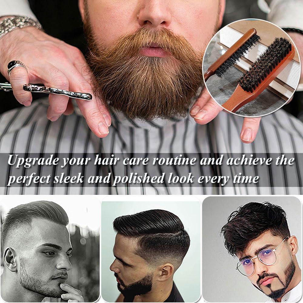 Juego de Cepillos de Cerdas de Jabalí TRUSTORIC 2 Piezas