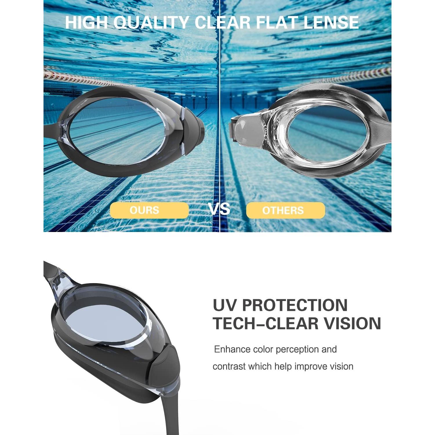 Gafas de Natación Kimasha 2Pack Anti-empañamiento UV